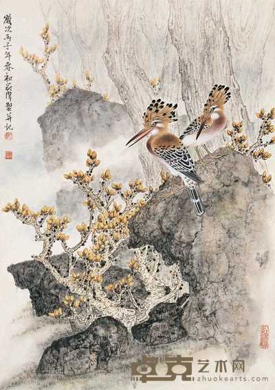 刘冠伟 1996年作 早春 镜心 65×46cm